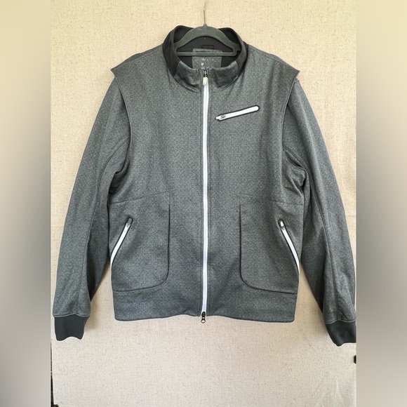 🛍️LEBRON JAMES for NIKE‎  Men’s Gray warmup jacket size L. - Picture 2 of 9